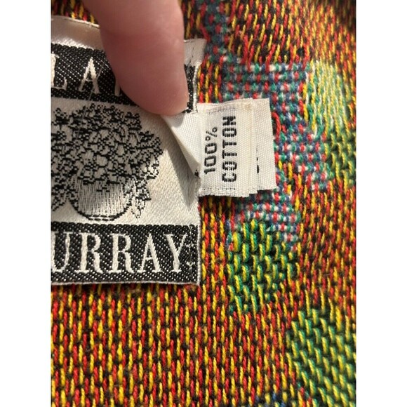 VTG Claire Murray Silverado Floral Tapestry Blanket Jacket Adult Large USA - Picture 6 of 8